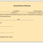 Power Of Attorney Form Free Printable