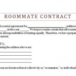 Free Roommate Agreement Forms Simple Roommate Agreement Template
