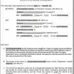 Simple Lease Agreement Sample Template